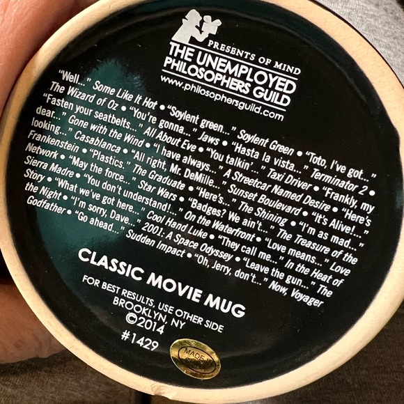 CLASSIC MOVIE MUG new in box 2014 classic movie lines. No flaws coffee tea - Picture 7 of 10